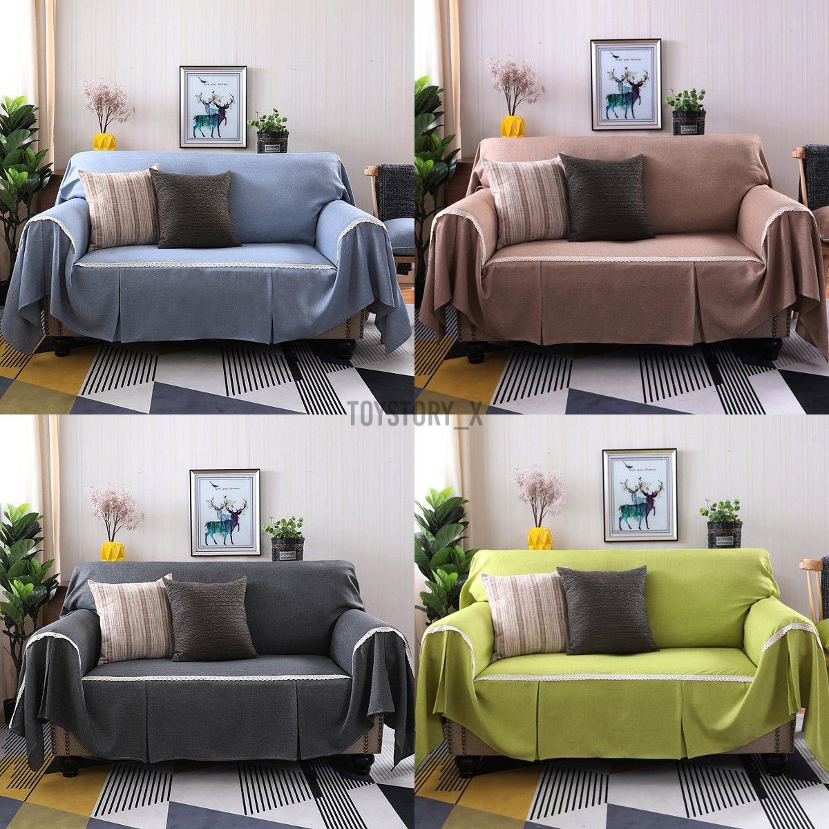 Bọc Ghế Sofa Chống Trượt 3 Kích Cỡ