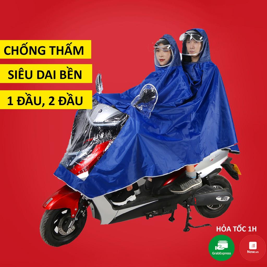 [ Giá Sỉ ] Áo Mưa Việt Chiến Có Kính Che Gương 1 Đầu - 2 Đầu, Áo Mưa Có Kính Che Mặt Siêu Nhẹ