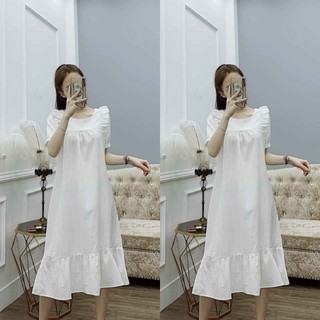 Đầm bầu công sở BCE510 chất thô đũi