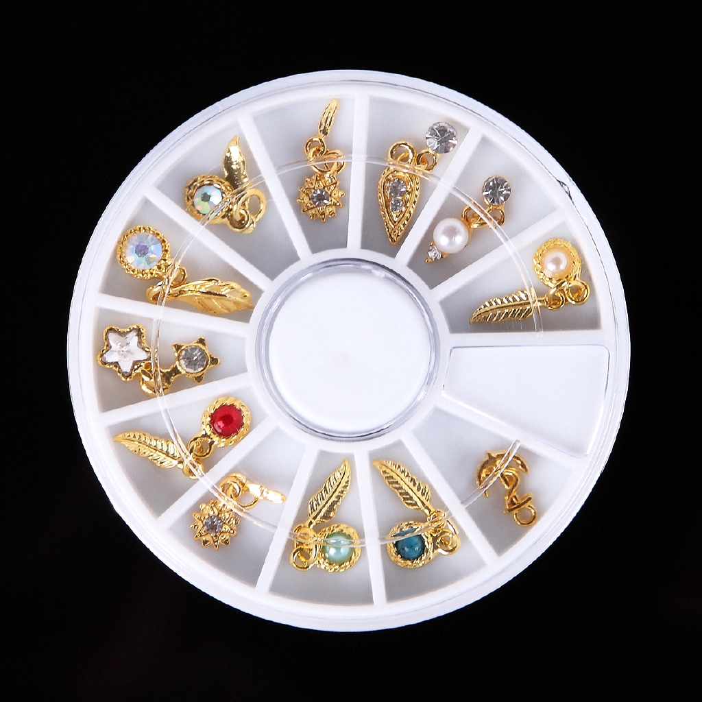 Hộp hạt đính trang trí móng 3D tại nhà DIY