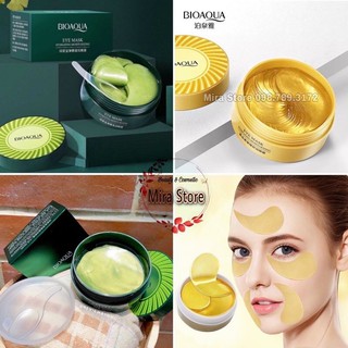 HỘP 60 miếng Mask mắt bioaqua vàng và tảo xanh