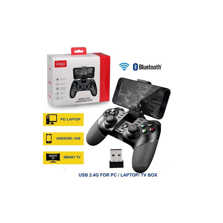Tay Cầm Chơi Game Ipega PG-9156 Kết Nối Bluetooth Dùng Cho Android / Iphone / PC / Laptop / TV Box (Chính hãng)
