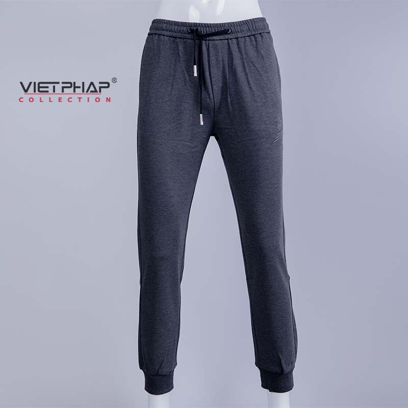 Quần Jogger thun nam VIỆT PHÁP cotton thấm hút mồ hôi, thoáng mát và co giãn 9703