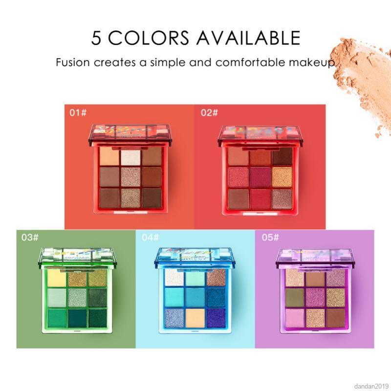 (Hàng Mới Về) Bảng Phấn Mắt Qibest 9 Màu Tông Nhũ Và Lì Trang Điểm Lâu Trôi | BigBuy360 - bigbuy360.vn