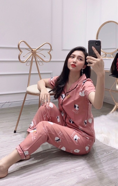Bộ Pijama Quần Dài Áo Cộc | BigBuy360 - bigbuy360.vn