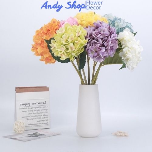 Hoa tú cầu giả hoa giả trang trí nhà cửa, quán cafe, decor phòng, phụ kiện chụp ảnh - Andy Shop