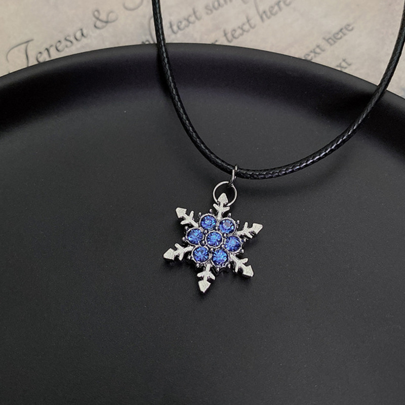 Dây Chuyền Mặt Hình Hoa Tuyết Và Mặt Trăng Thời Trang Hàn Quốc 23588