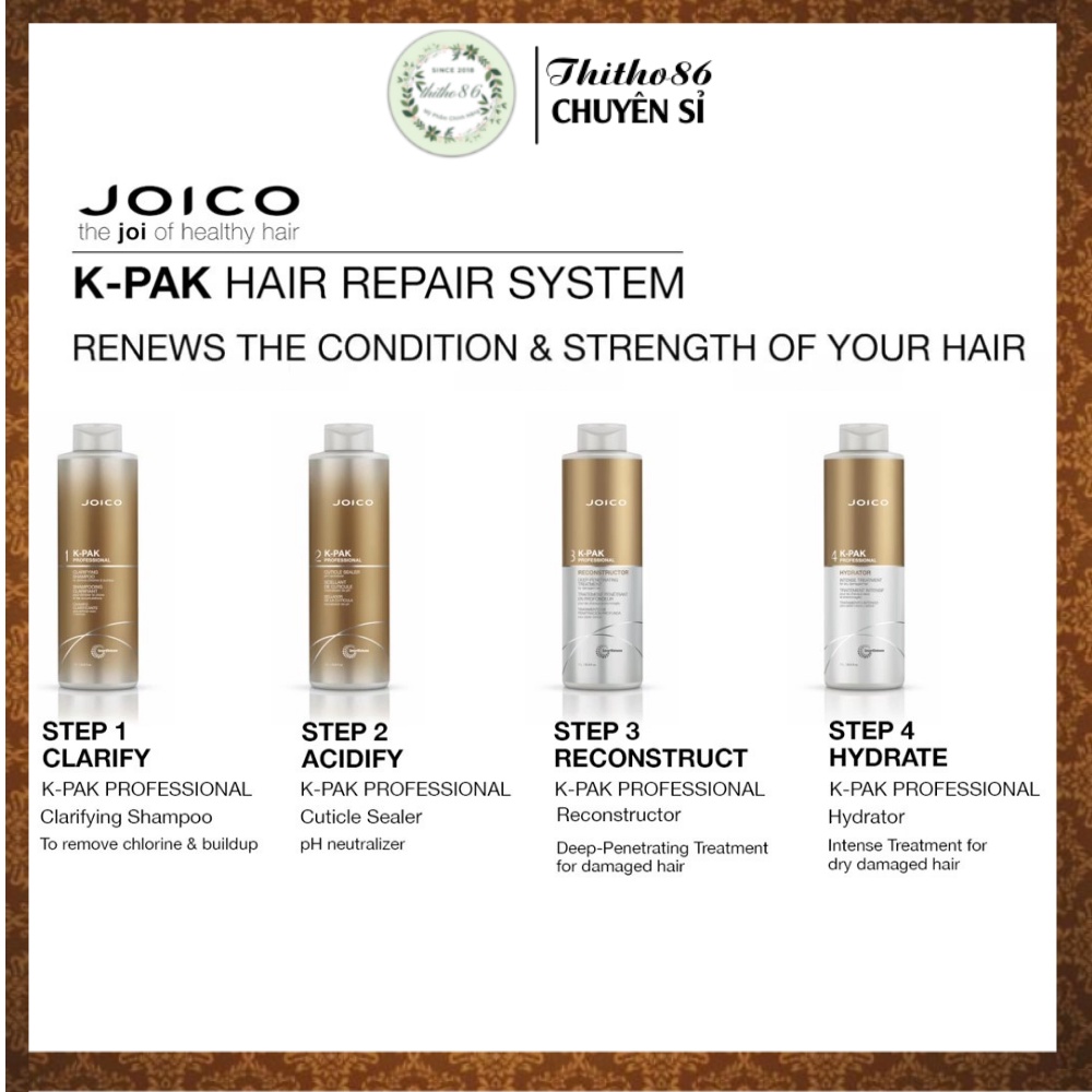 Hấp Dầu Tăng Cường Độ Ẩm JOICO KPAK PROFESSIONAL HYDRATOR 1000ML