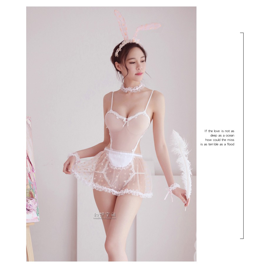 Đồ ngủ cosplay thỏ ngây thơ trong suốt sexy TK1279 | BigBuy360 - bigbuy360.vn