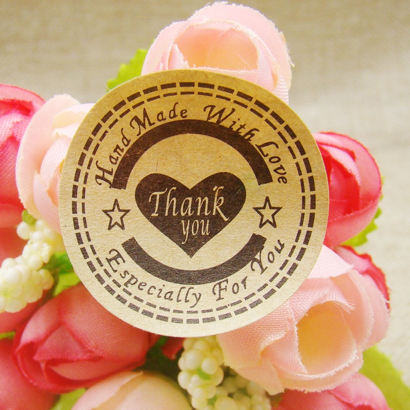 Set 12 miếng dán in chữ Thank you dùng để trang trí bánh