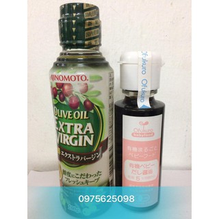 Combo ăn dặm cho bé: 1 chai dầu Oliu 120ml + 1 chai nước tương Ofukuro 100ml