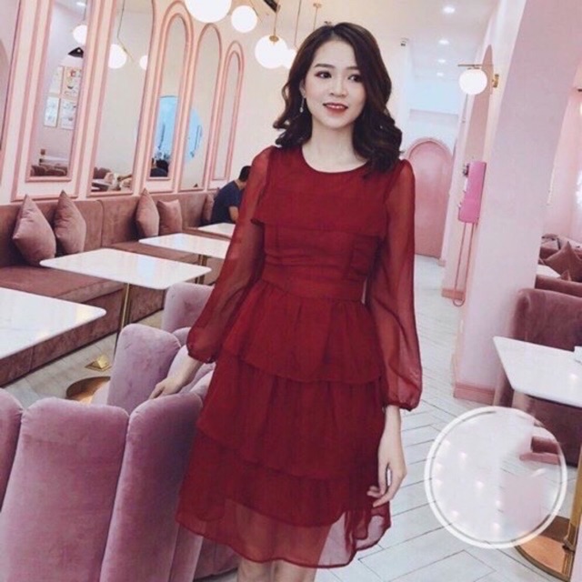 Đầm xoè voan 3 tầng MH