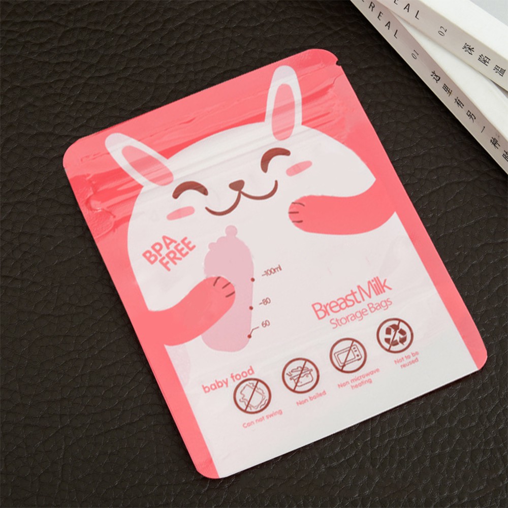 Set 30 Túi Đựng Sữa Mẹ Cho Tủ Lạnh - Cho Bé Mẫu Con Gấu