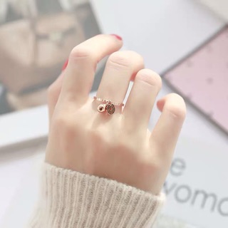 Nhẫn titan dễ thương không đen