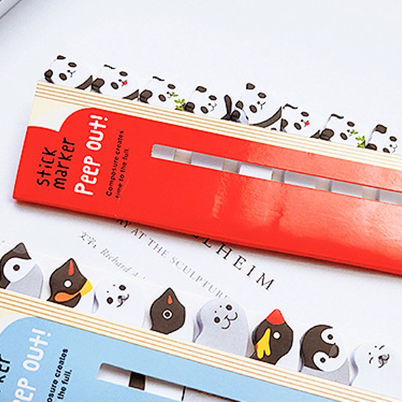 Seng Set 160 Tờ Nhãn Dán Đánh Dấu Trang Sách Hình Lá Cờ Hoạt Hình Có Thể Viết Lên Kế Hoạch Cal