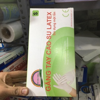 1 hộp găng tay y tế không bột - Hàng đẹp