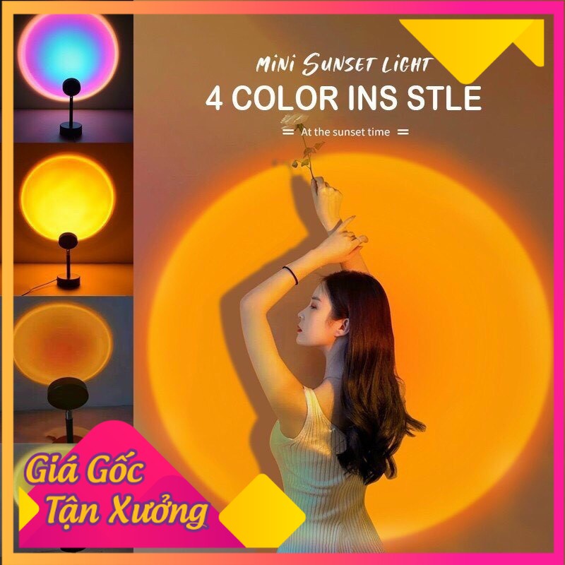 Đèn Led TikTok Hỗ Trợ Chụp Ảnh Sống Ảo, Quay Video, Đèn Hoàng Hôn 4 In 1 Cỡ 27Cm |Giahuong
