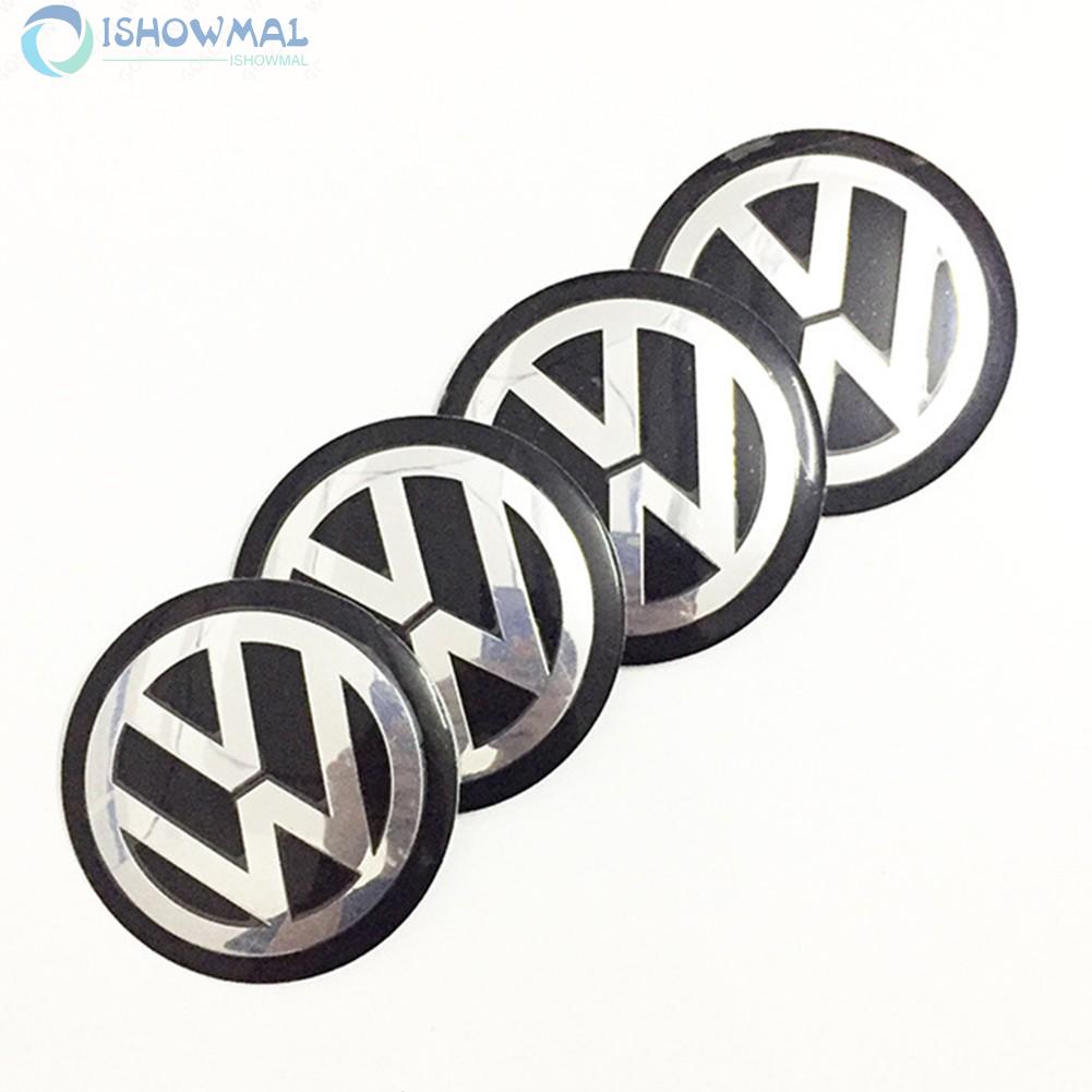 4 Nắp Đậy Trục Bánh Xe Hơi 45mm Chống Bụi Cho Volkswagen