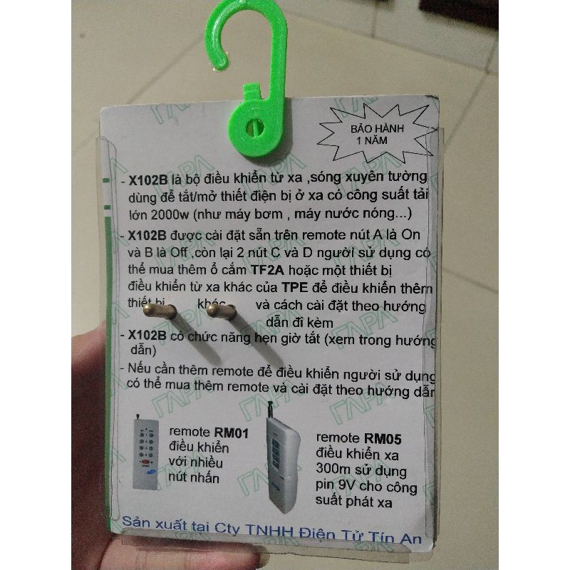 bộ điều khiển từ xa bằng sóng rađio