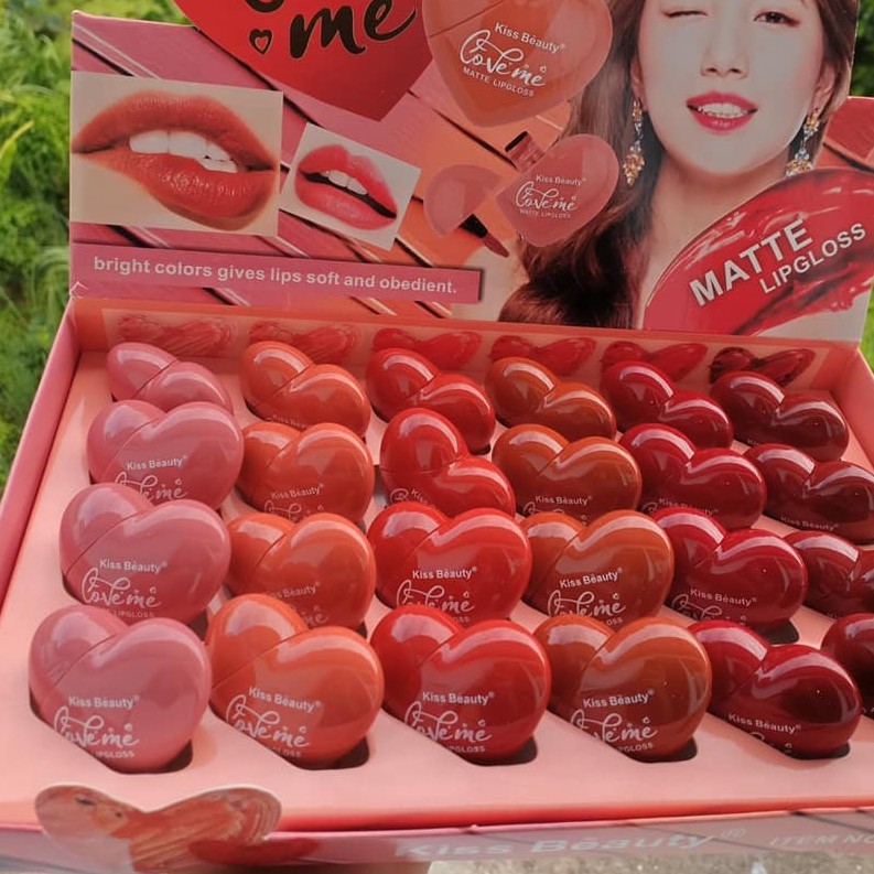 SON TRÁI TIM 6 MÀU SIÊU HOT KissBeauty Love Me son siêu lì và không bết rít MS:7870-03 | BigBuy360 - bigbuy360.vn