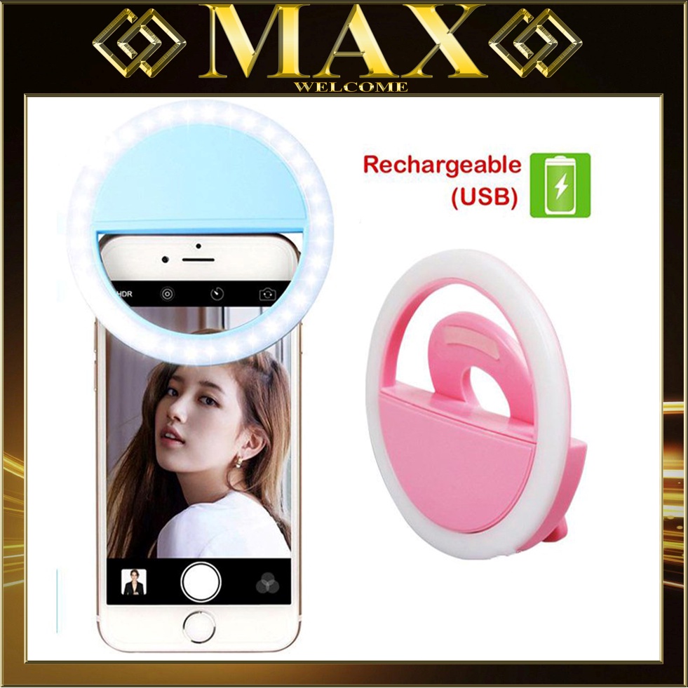 Đèn Led Selfie, Đèn LED hỗ trợ chụp ảnh selfie có thể điều chỉnh độ sáng, Nhỏ Gọn Bỏ Túi Siêu Tiện Lợi/Maxop