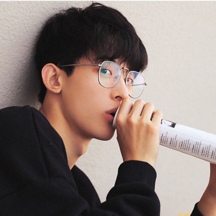 Mắt kính cận gọng tròn khung kim loại đẹp cao cấp chống tia uv LATIO K2 | BigBuy360 - bigbuy360.vn