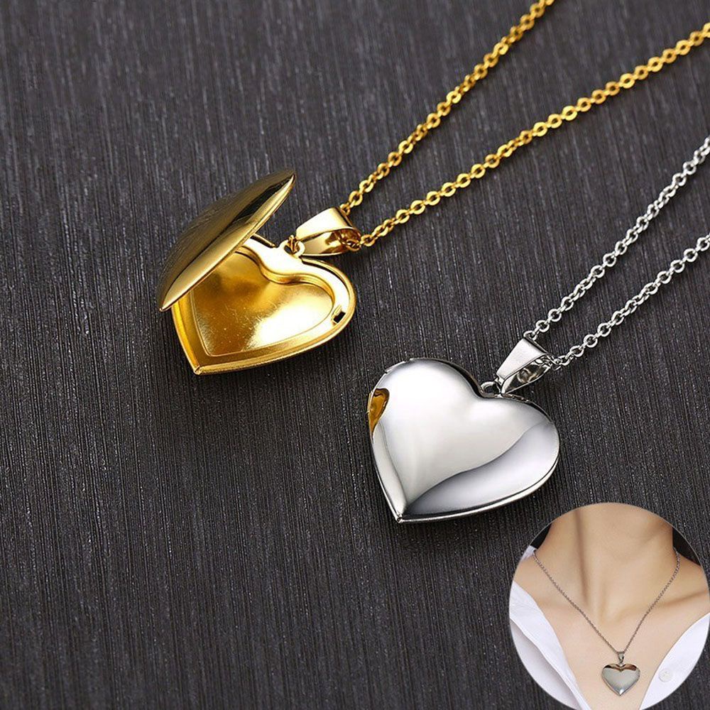 Dây Chuyền Mặt Khung Ảnh Trái Tim Nhiều Màu Thời Trang Lãng Mạn Cho Nam Nữ