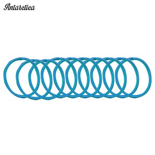 Set 10 Dây Cột Tóc Màu Trơn Cho Bé Gái