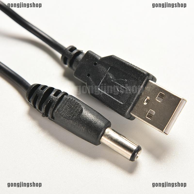 Dây cáp chuyển đổi từ usb 2.0 sang dc 5.5mm x2.1mm 5.5x2.1 80cm