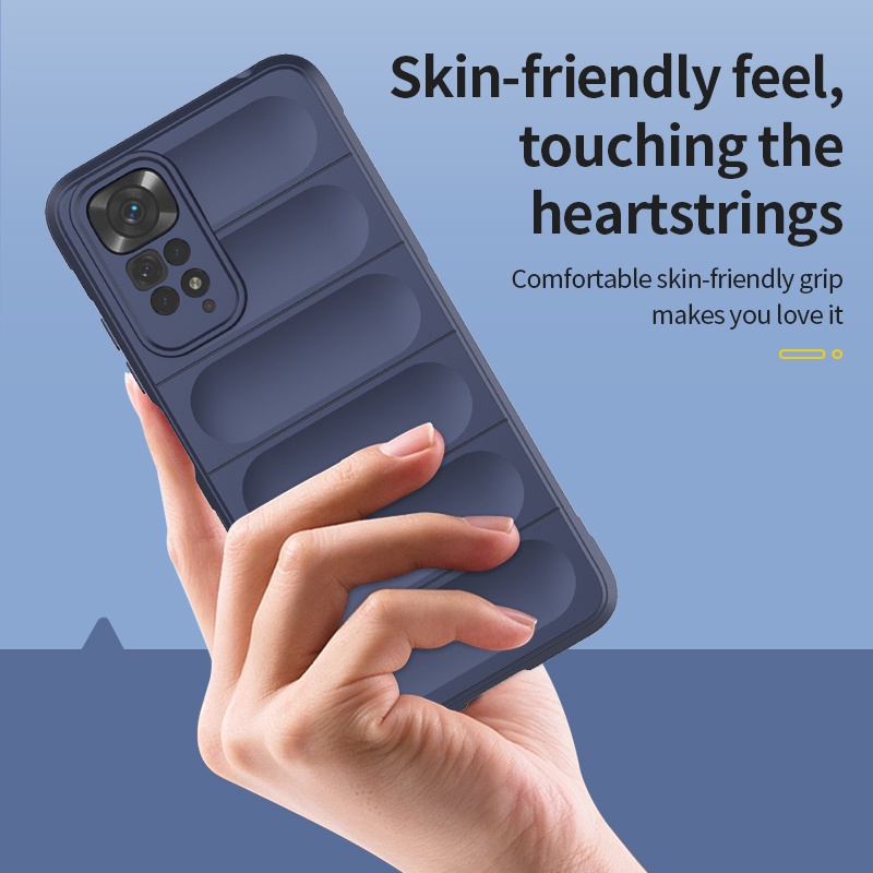 Ốp điện thoại Lenuo silicone mềm chống sốc sang trọng cho Xiaomi Redmi Note 11 4G/ Note 11S 4G