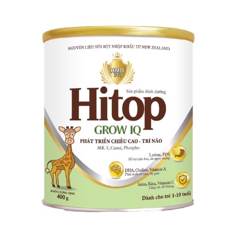 Sữa Hitop GrowIQ 900g date mới