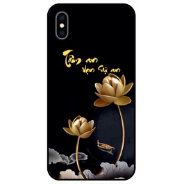 Ốp điện thoại iphone 5 5s 6s  xr x xsmax 6 7 8 plus 11 12 13 promax tráng gương chữ thư pháp Tâm An