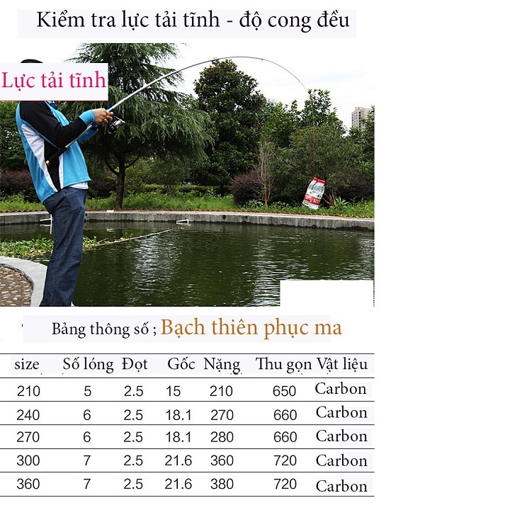 Cần Máy Rút Bạch Thiên Phục Ma MC