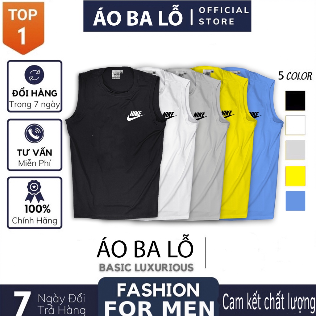 Áo Ba Lỗ Sát Nách In Logo - Tanktop Thể Thao Cao Cấp Thoáng Mát, Chất Vải polyester Chuyên Thể Thao Thun Lạnh Co Giãn