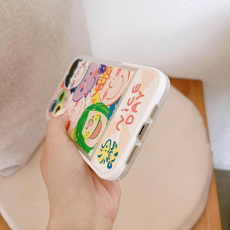 Ốp Điện Thoại Silicone Mềm Chống Rơi In Hình Tranh Sơn Dầu Có Giá Đỡ Cho IPhone11 12 13 Pro MAX X XS MAX XR 6 7 8 Plus