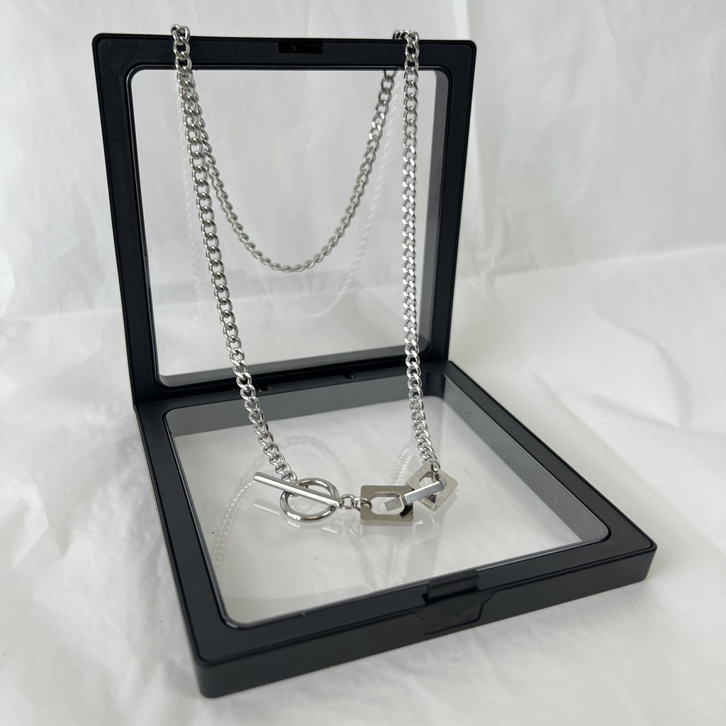 Ot Vòng cổ Bằng Thép Titan Phong Cách hip hop Dành Cho Cặp Đôi