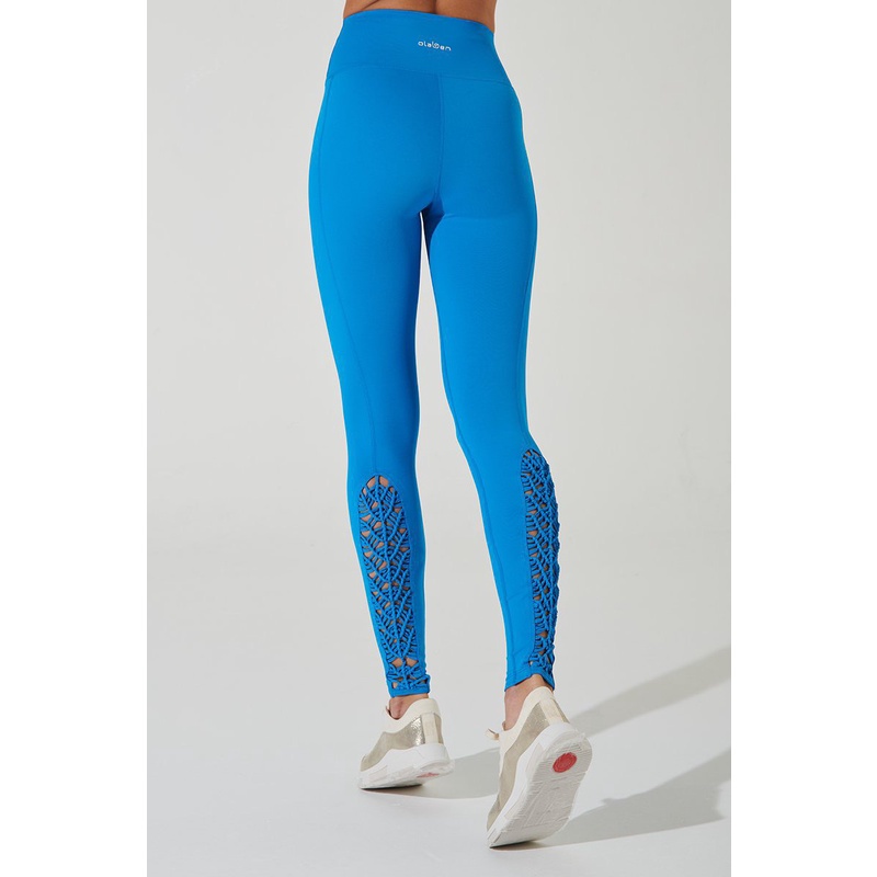 OLABEN Quần tập Yoga Gym lưng cao đan tay J'aisama Hand-Knotted Legging Sapphire Blue