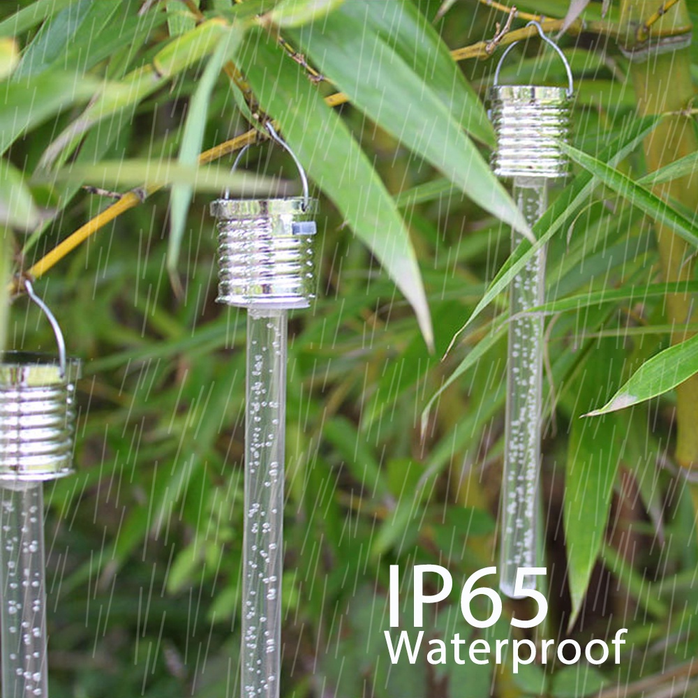 Dây Đèn Led Treo Trang Trí Sân Vườn Bằng Acrylic IP65 Chống Nước Dùng Năng Lượng Mặt Trời