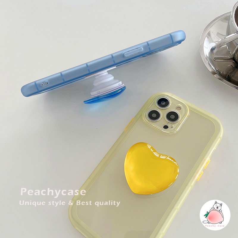 Giá Đỡ Điện Thoại Hình Trái Tim Bằng Thủy Tinh Nhiều Màu Sắc