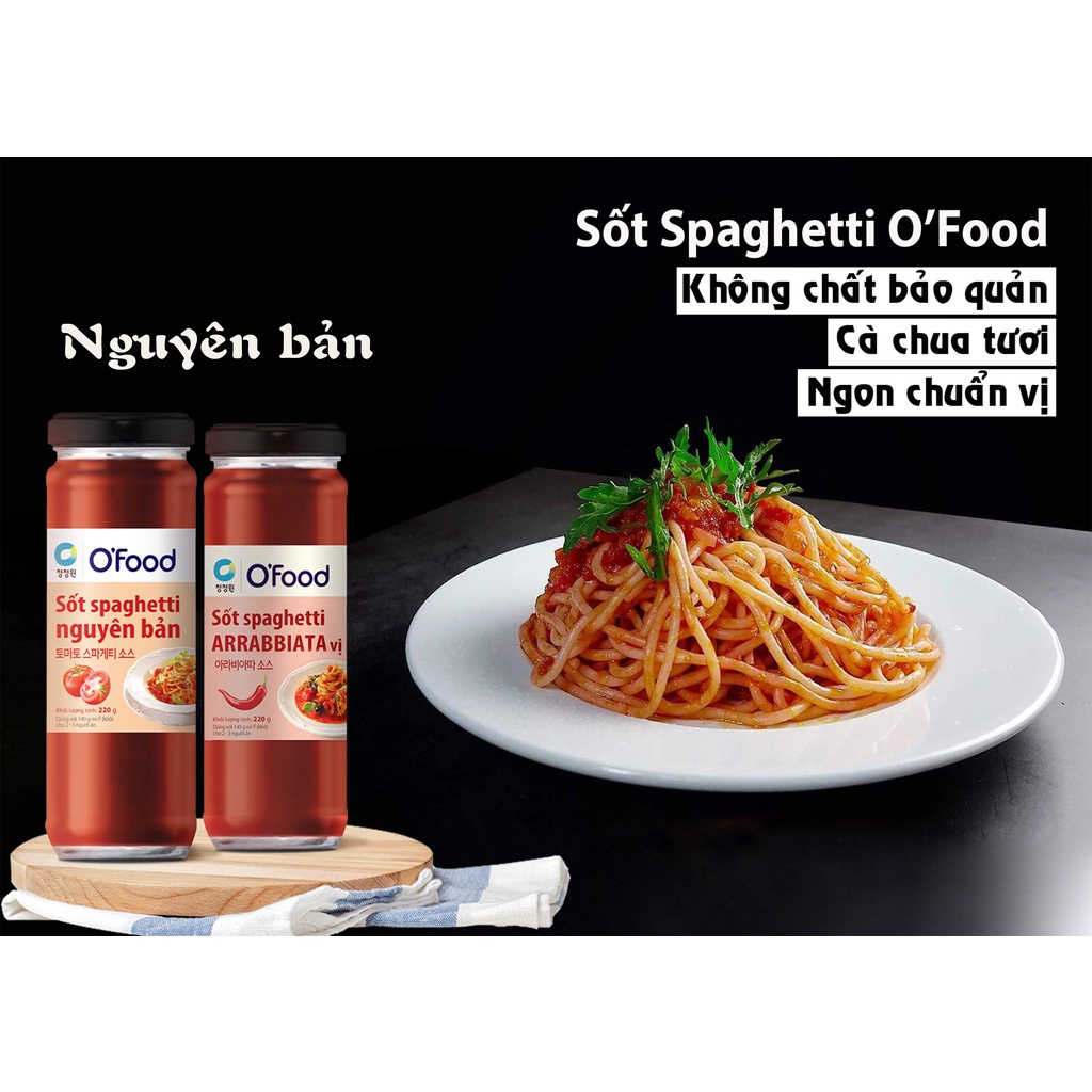 [Giá Chuẩn] Sốt Spaghetti O&quot;food Vị Nguyên Bản