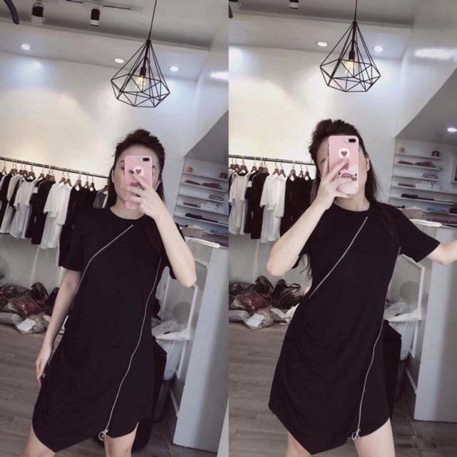 FREESHIP 99k_ Váy khoá chéo zúm hông kèm ảnh thật