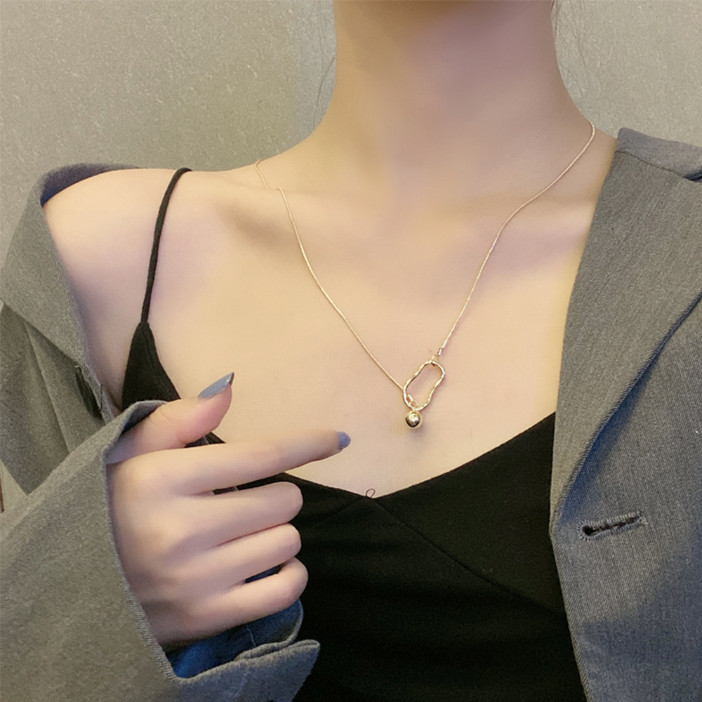vòng cổ Mặt Kim Loại Tròn Có Thể Điều Chỉnh Kích Cỡ