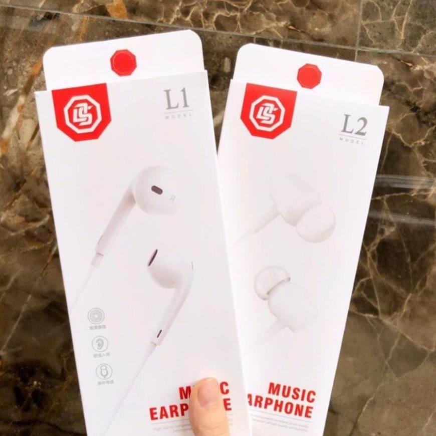 đt Tai nghe chính hãng WK giắc tròn 3.5mm L2 A01 - L1 A02 có mút chống ồn - Mẫu mới 2022 C Mit Shop