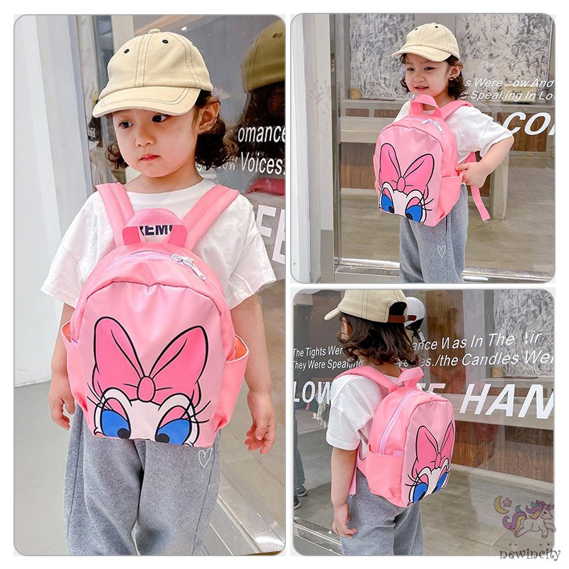 Ba lô thời trang ngăn chứa lớn phong cách mùa hè họa tiết hoạt hình kiểu Hàn dành cho bé trai và bé gái