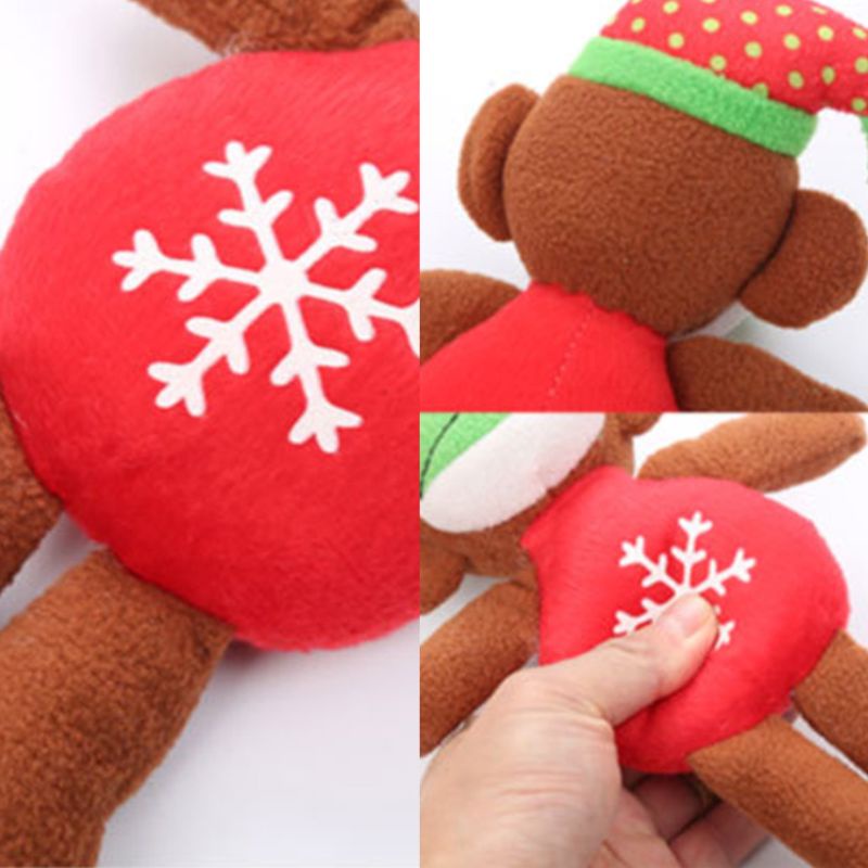 Đồ Chơi Nhồi Bông Hình Chú Chó May Mắn Dễ Thương Cho Cún Cưng Gặm Răng