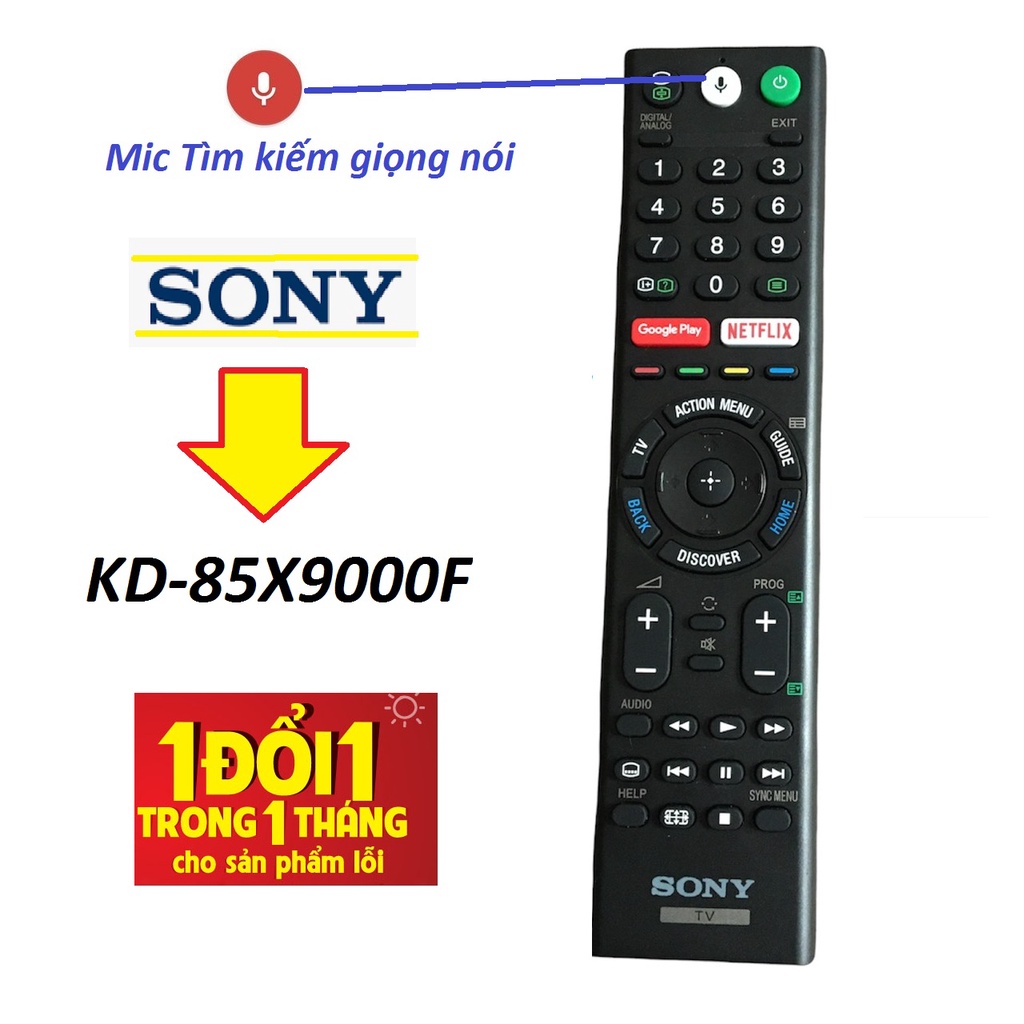 Điều khiển tivi sony giọng nói RMF-TX200P dùng cho tivi model KD-85X9000F hàng mới