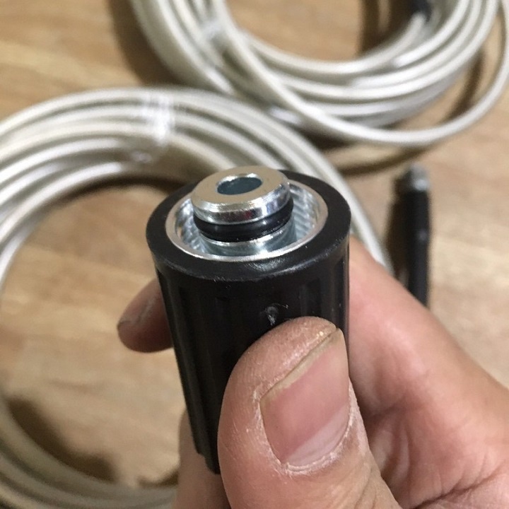 Dây rửa xe 15m _ Dây rửa xe áp lực cao cho máy rửa xe gia đình ren 22