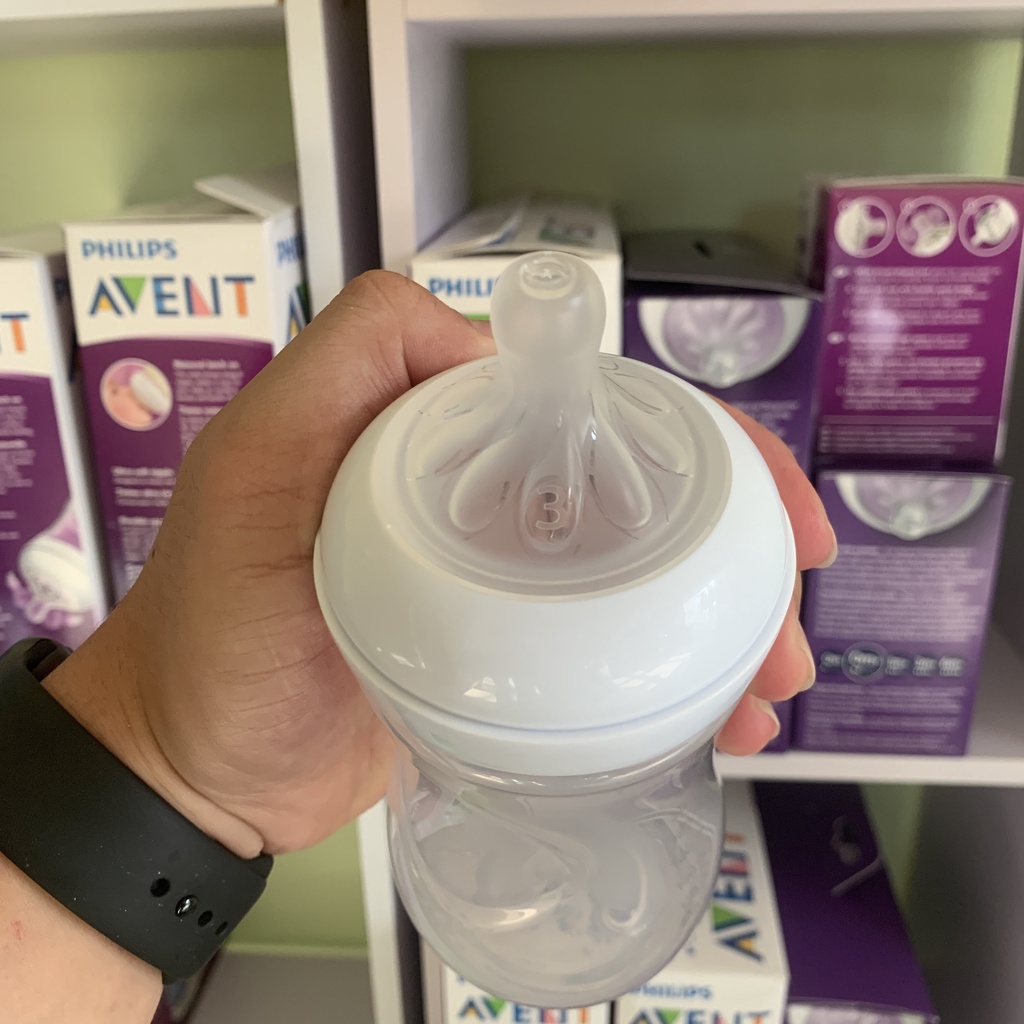 Bình sữa Philips AVENT Natural 260ml mẫu 2021 núm số 3