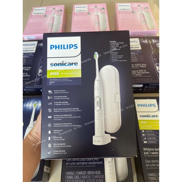Bàn chải điện Philips Sonicare ProtectiveClean 6100