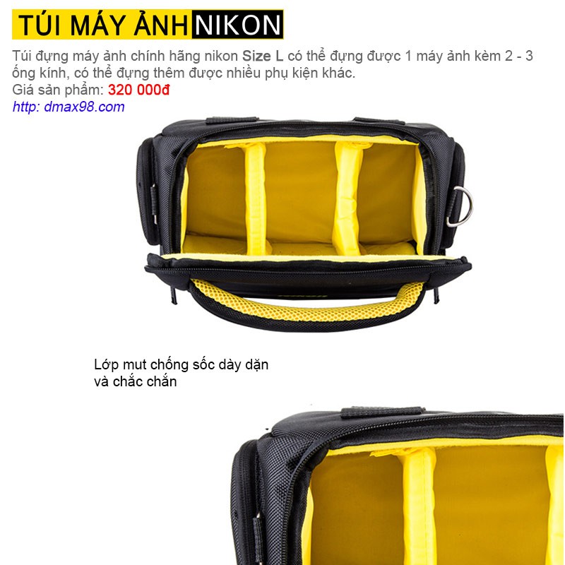 Túi đựng máy ảnh Nikon chính hãng size L